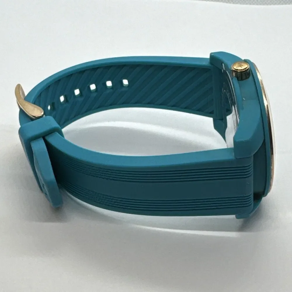 Michael Kors MK2559 Women's Turquoise Silicone Strap Analog Dial Watch JNA301